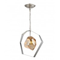 CLA-Meteora:Stainless Steel with Silvered Glass Pendant light